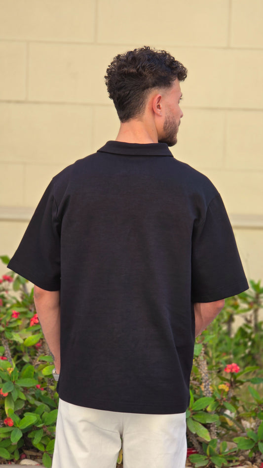 Short sleeve interlock polo shirt