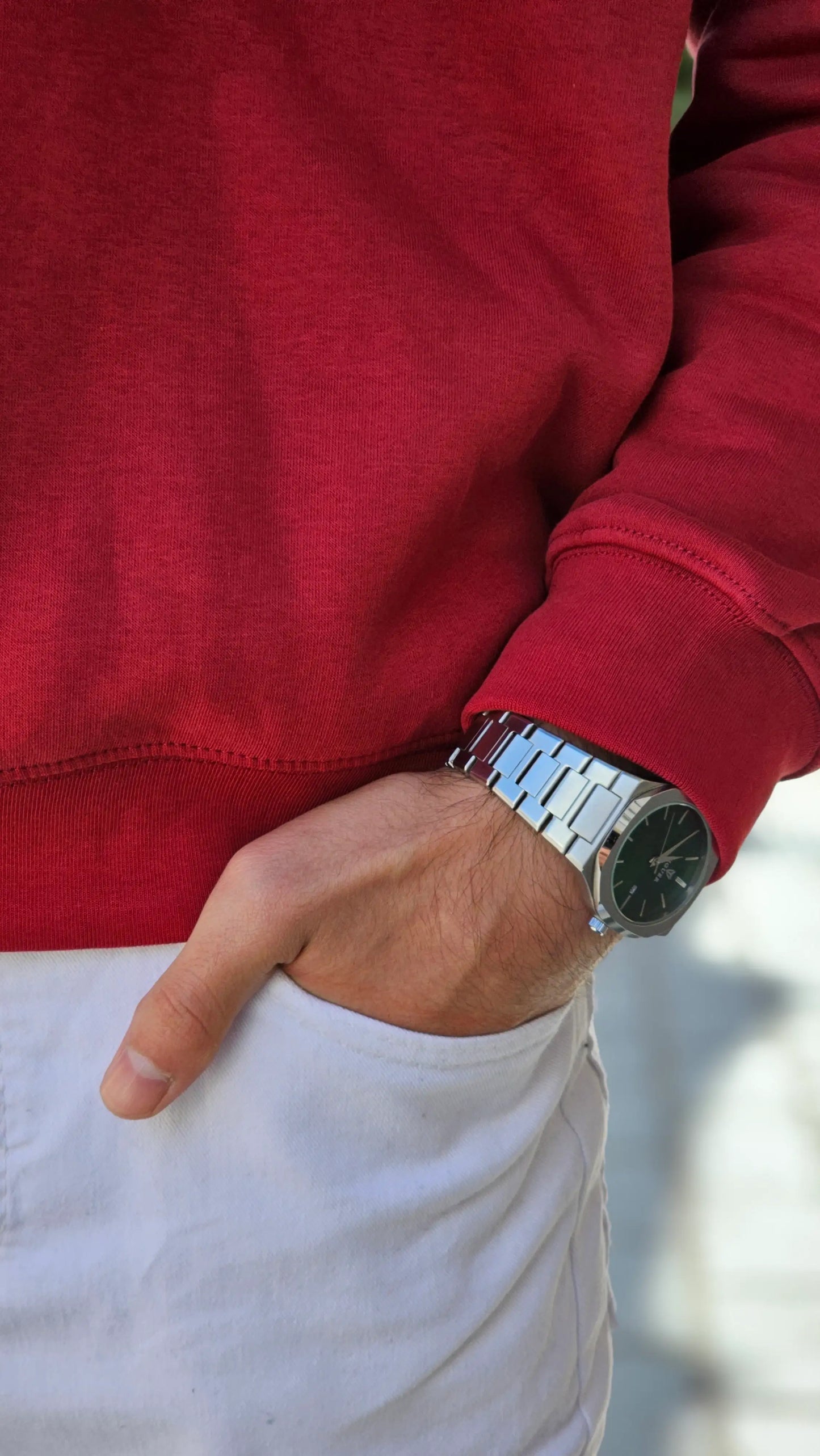 Quarter - Zipper Hoodie (Burgundy)