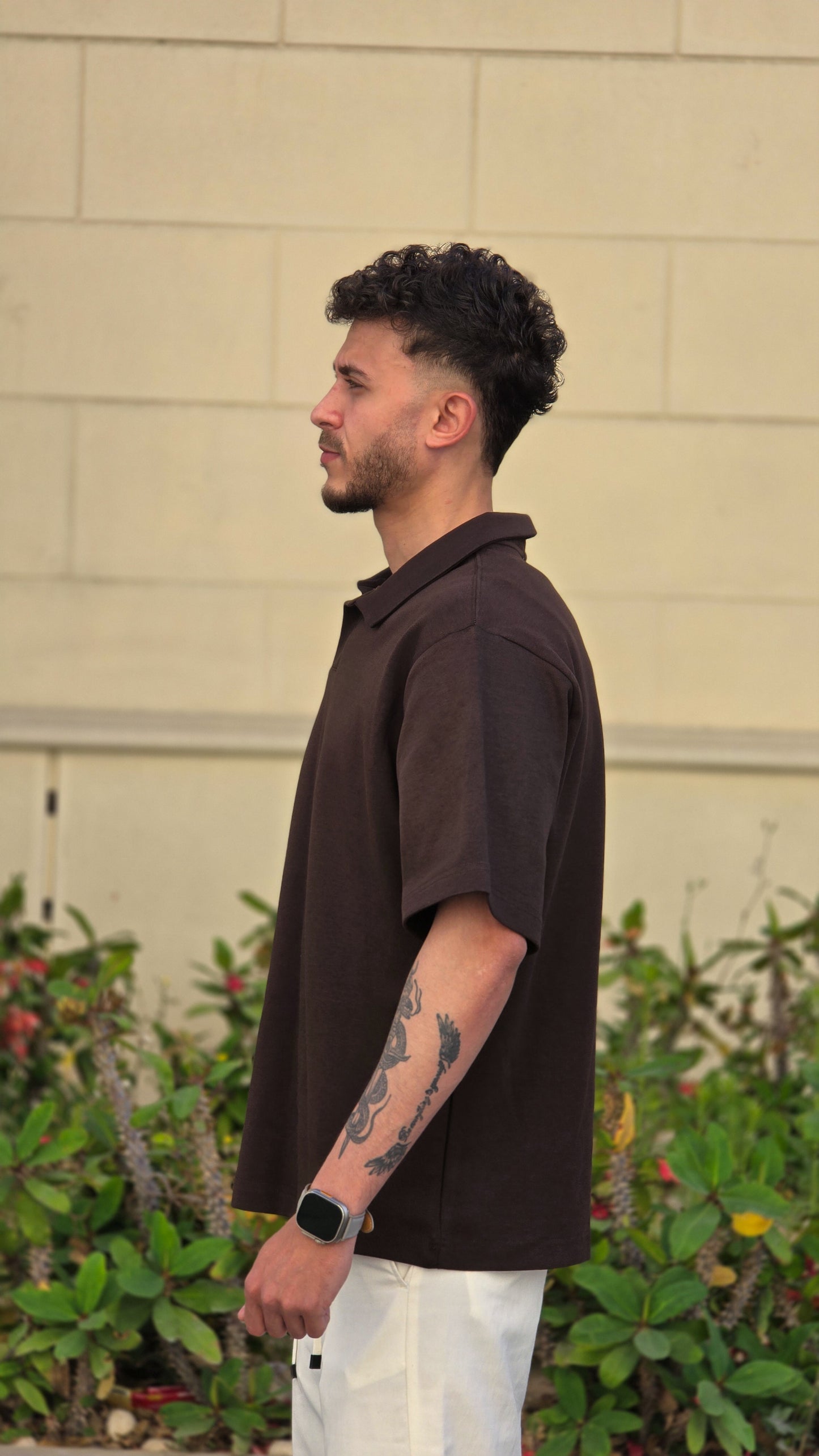 Short sleeve interlock polo shirt
