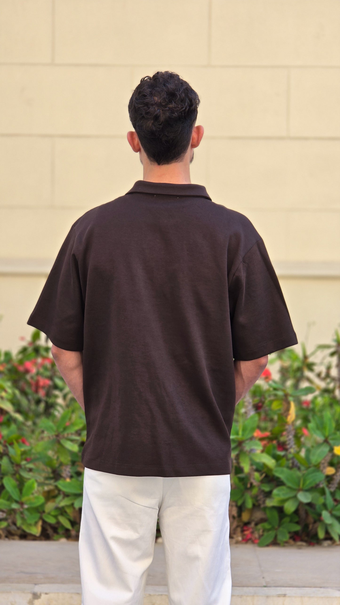 Short sleeve interlock polo shirt