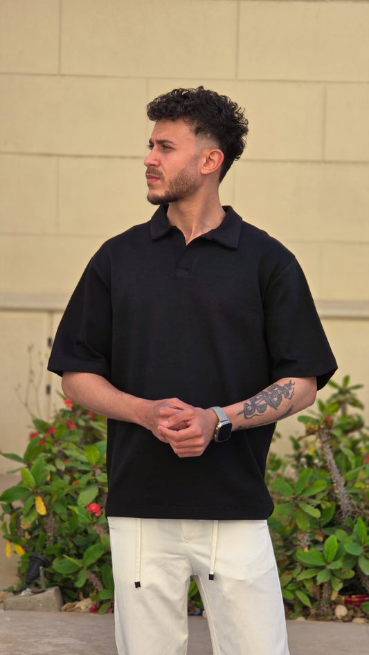Short sleeve interlock polo shirt