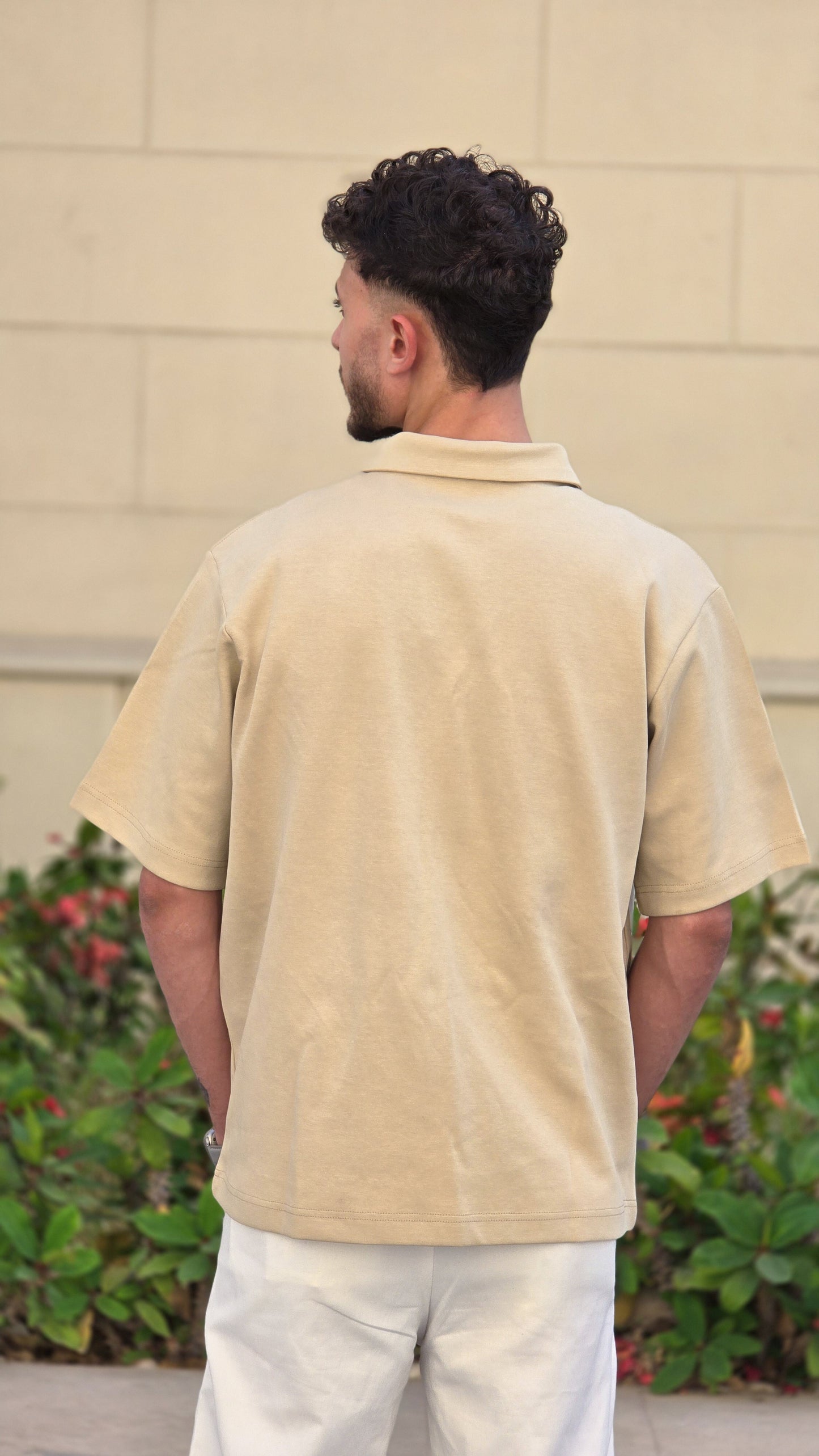 Short sleeve interlock polo shirt