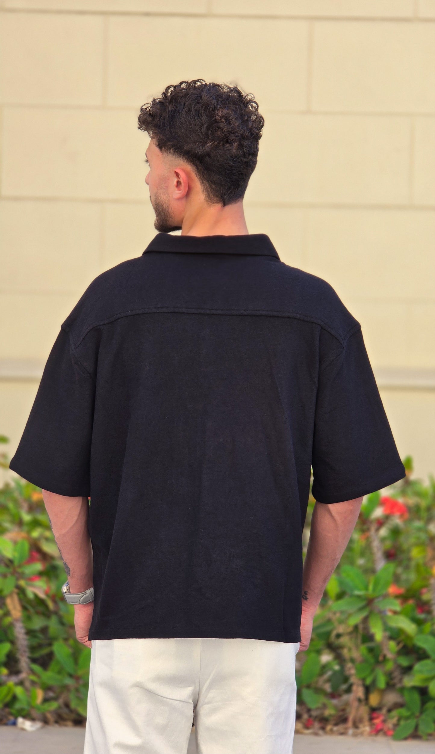 Terrycloth short sleeve shirt