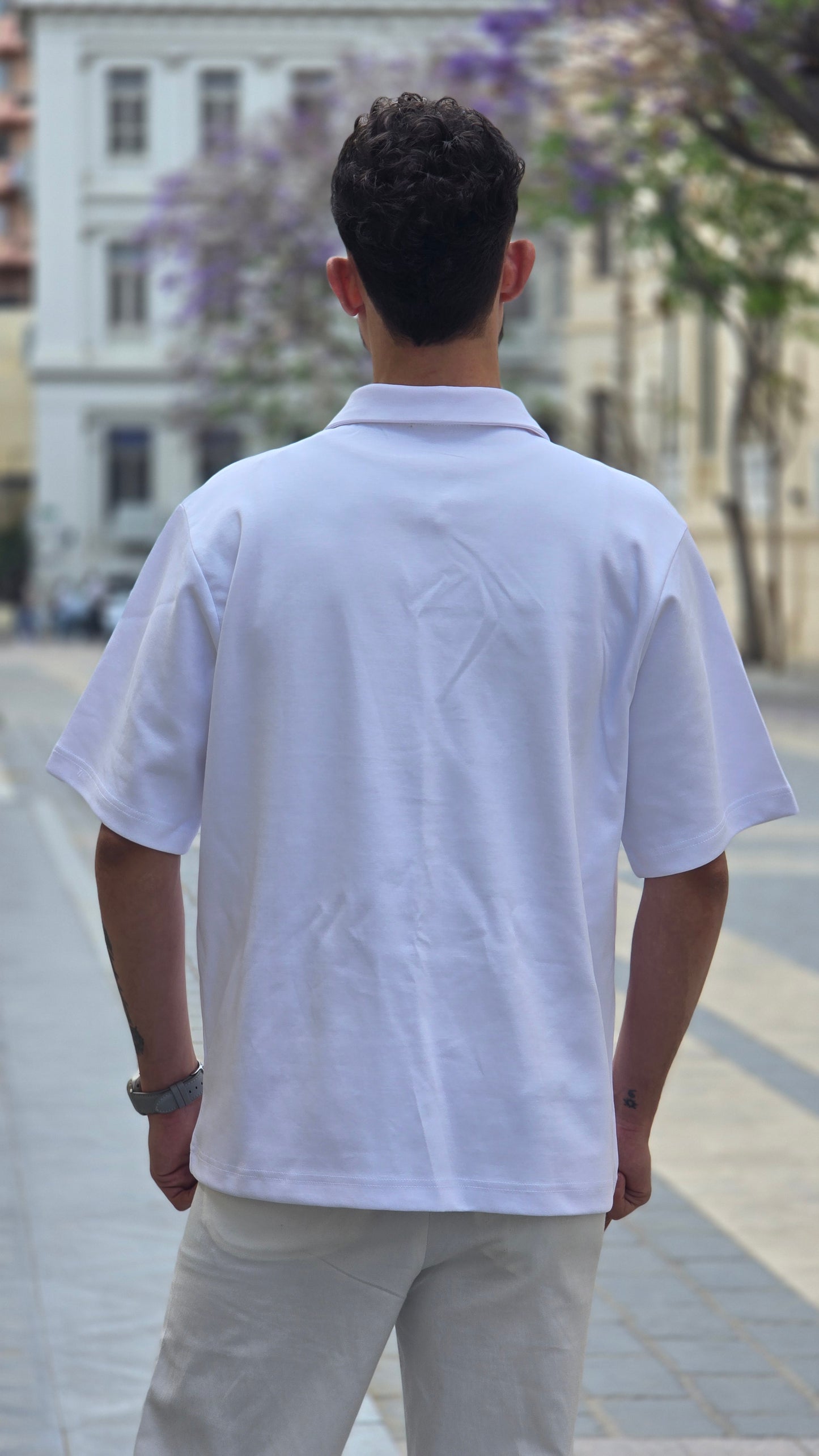 Short sleeve interlock polo shirt