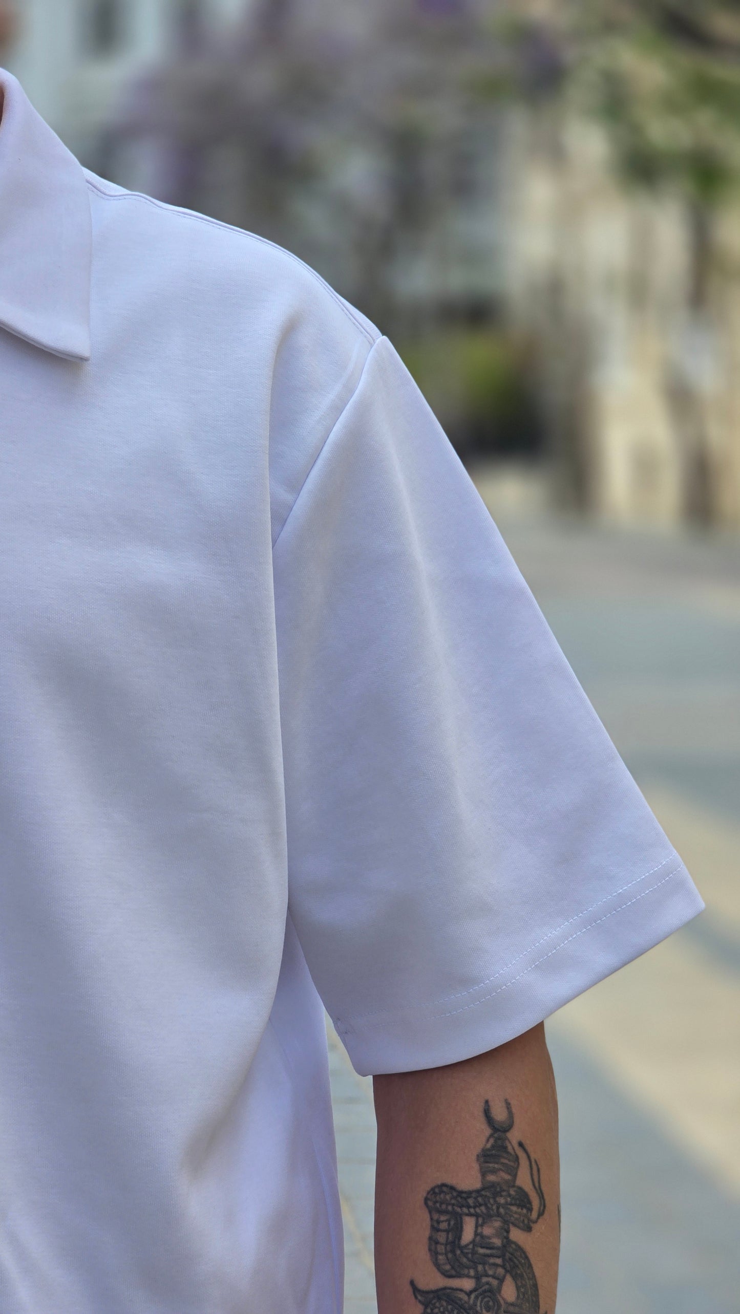 Short sleeve interlock polo shirt