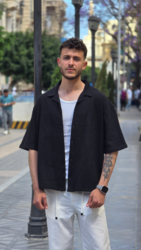 Terrycloth short sleeve shirt