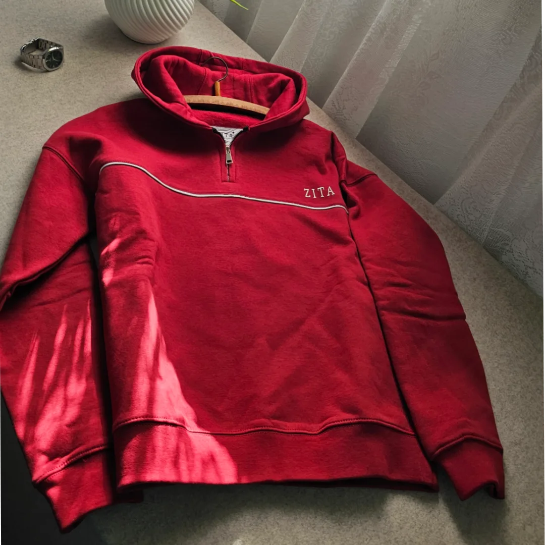 Quarter - Zipper Hoodie (Burgundy)
