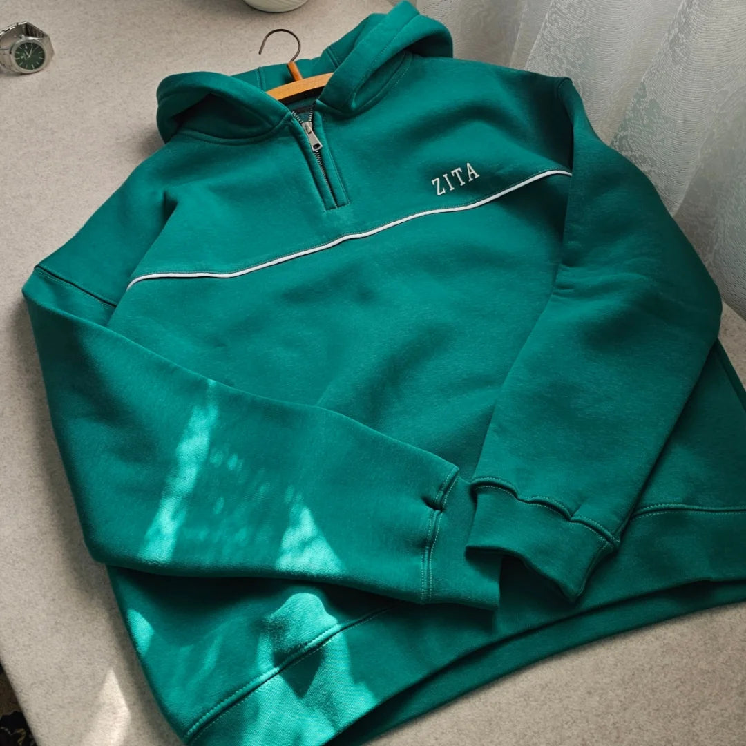 Quarter - Zipper Hoodie (Olive)